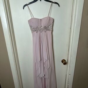 LM Collection Light Pink Beaded Dress